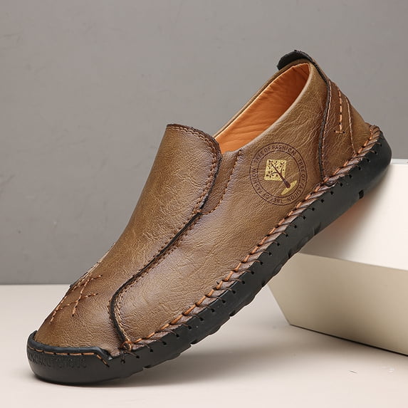 Stitched Decorative Slip-On Casual Loafers