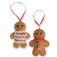 thumbnail image 1 of Stitched Gingerbread Ornaments Craft Kit (Pack of 12), 1 of 3