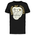 thumbnail image 1 of Stitched Tongue In The Mouth T-Shirt Men -Image by Shutterstock, Male Large, 1 of 2