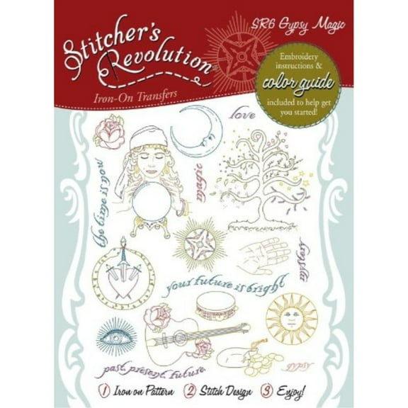 Stitcher's Revolution Gypsy Magic Iron-on Transfer Pattern for Embroidery SR6