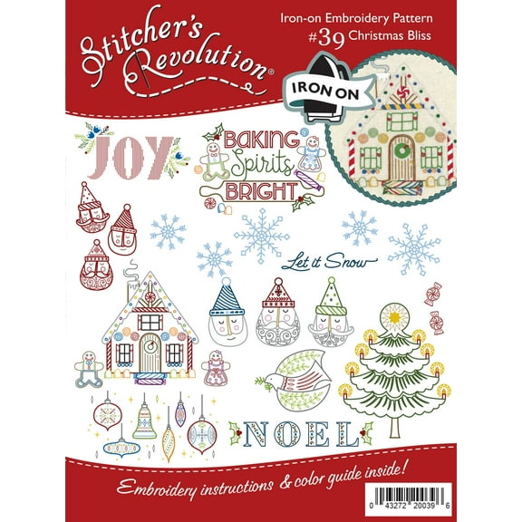 Stitcher's Revolution Iron-On Transfers-Christmas Bliss