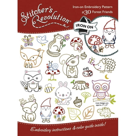 Stitcher's Revolution Iron-On Transfers-Forest Friends