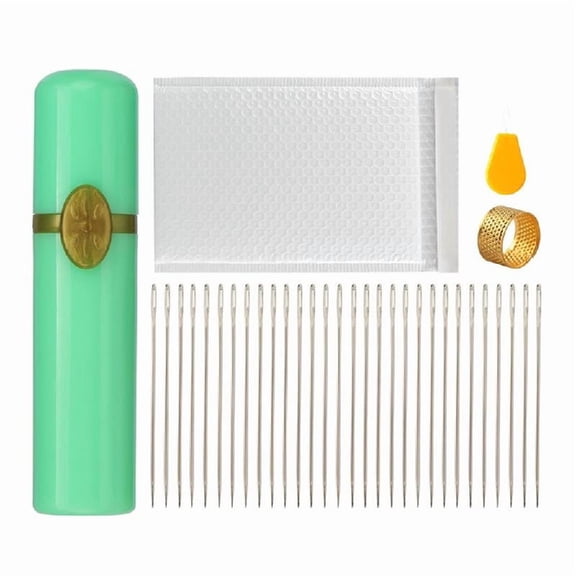 Stitching Needle Hand Sewing Needle Set Thimble Large Eye Darning Needle