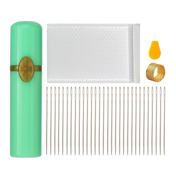 Stitching Needle Hand Sewing Needle Set Thimble Large Eye Darning Needle