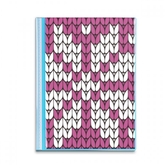 Stitching Octopus Illustration Pattern Book Sheet Protectors Portfolio Binder Folder