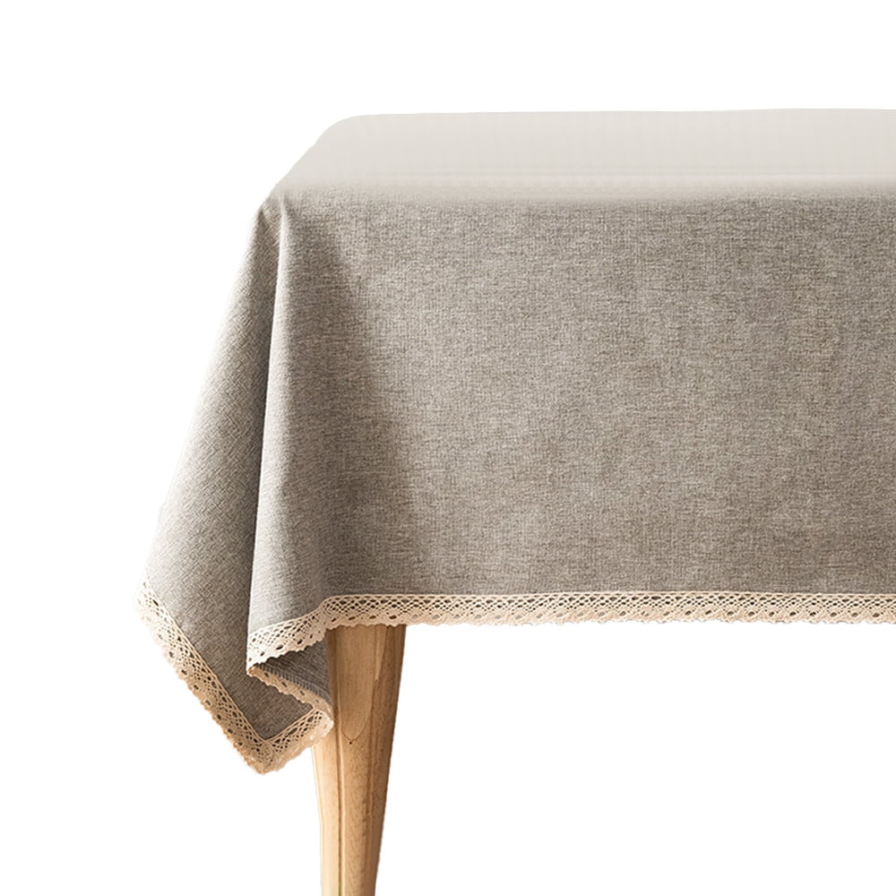 Stitching Tassel Table Cloth, Linens Wrinkle Free AntiFading,Table