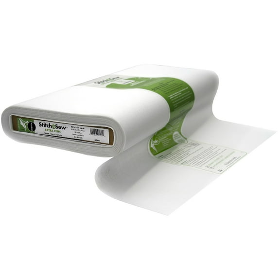 Stitchnsew By Heatnbond Sew-In Extra Firm Woven 20" Fabric Interfacing, White, By The Bolt