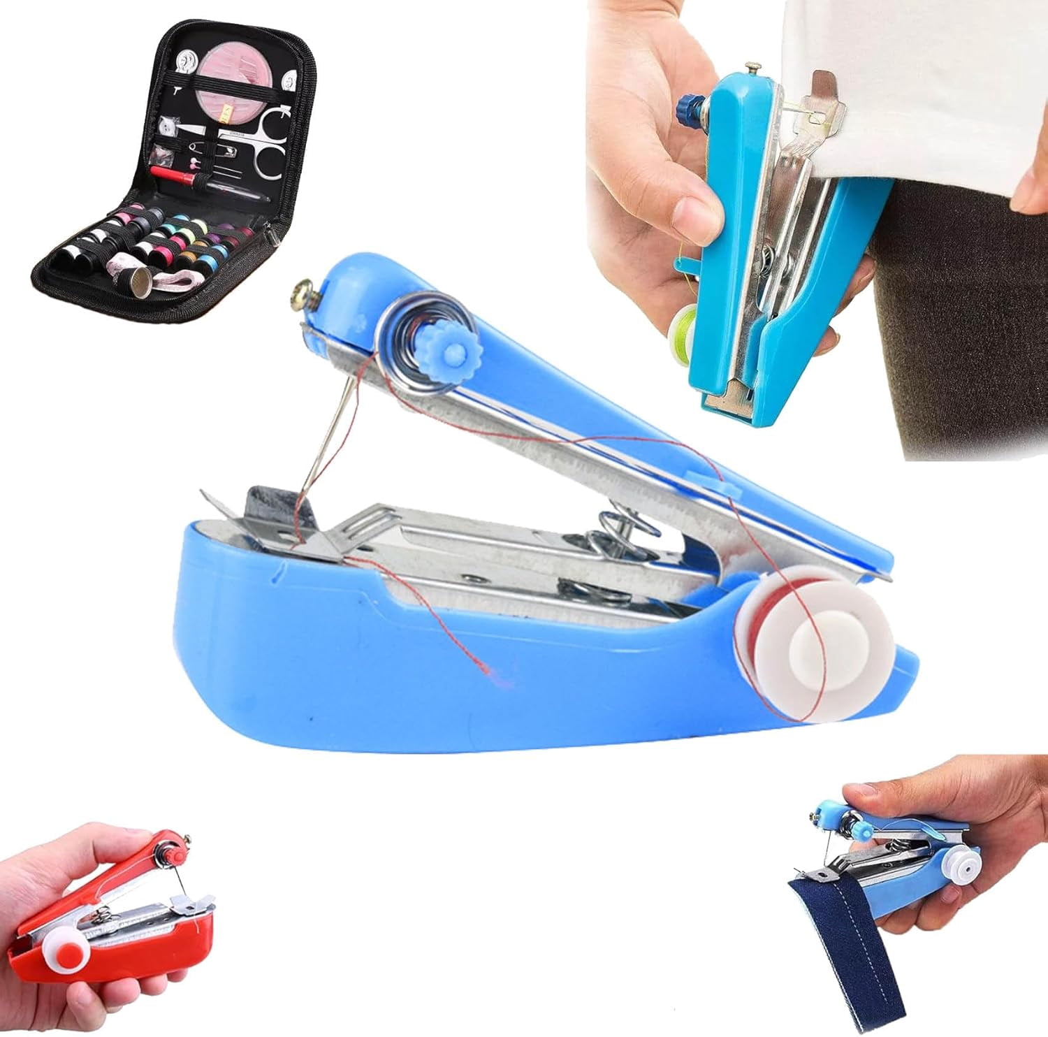 Stitchpal Sewing Tool, Portable Mini Manual Sewing Machine, No ...