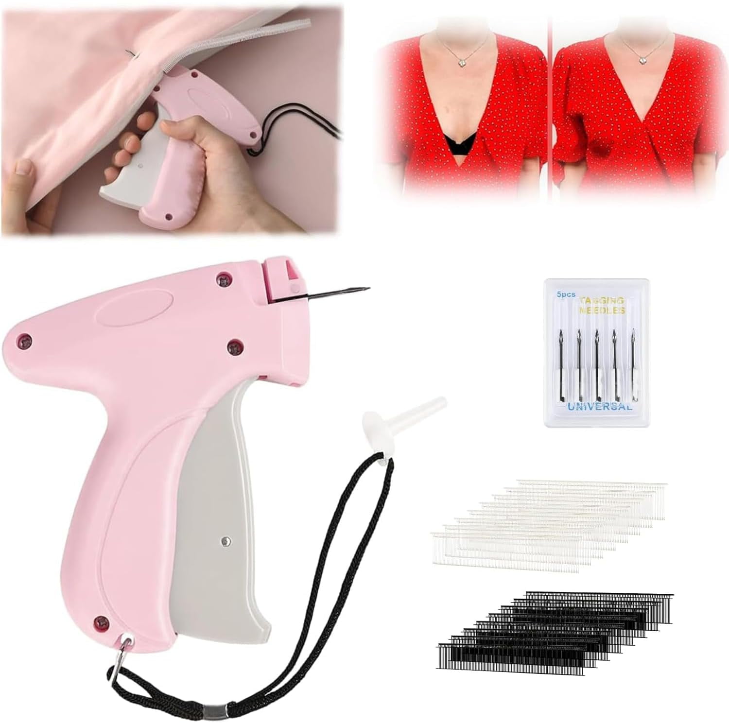Stitchy Stitch Gun, Tagging Gun for Clothing, Fine Stitch Tag Gun for