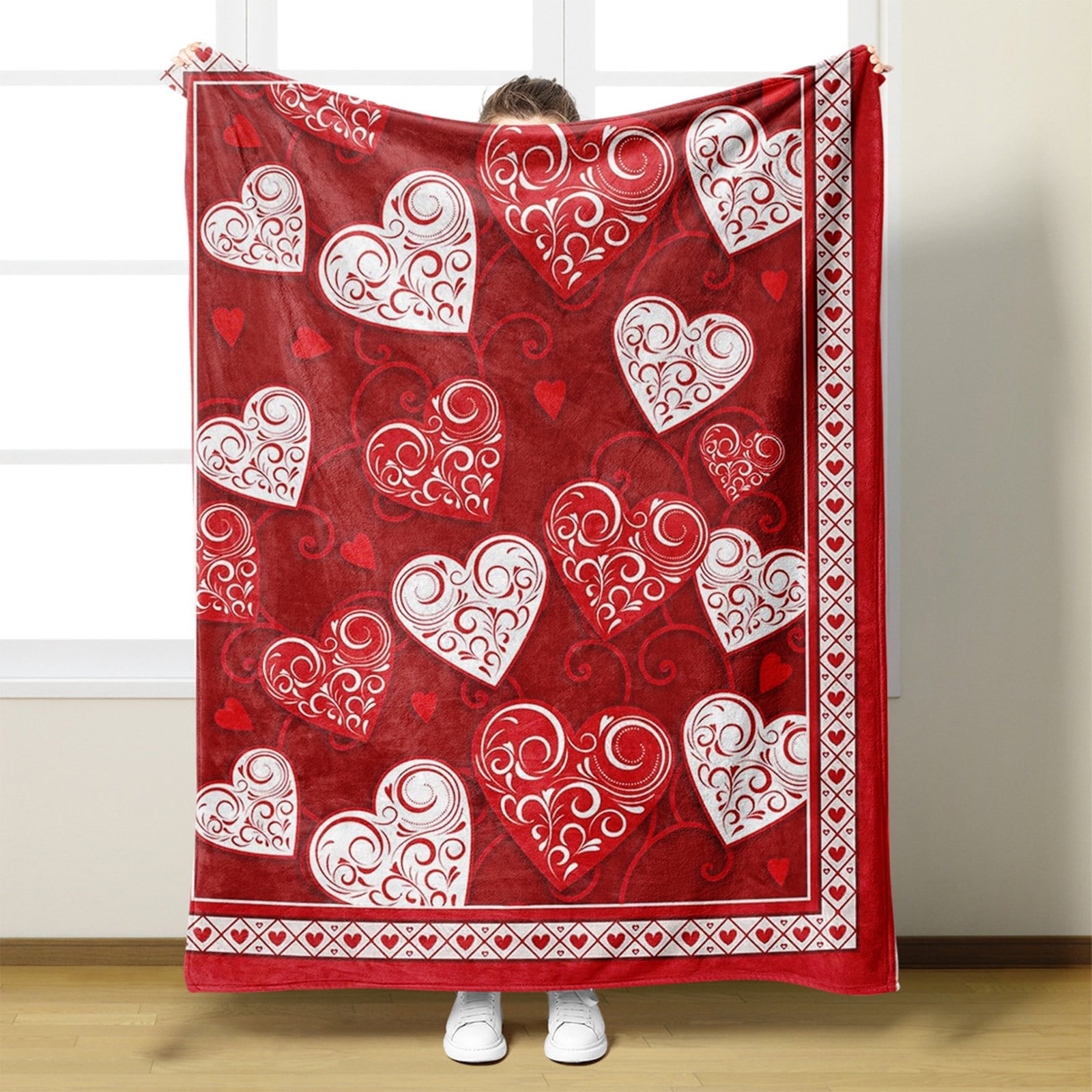 Stiwee 2024 Newest Promotion Blanket Valentines Decoration 75×100