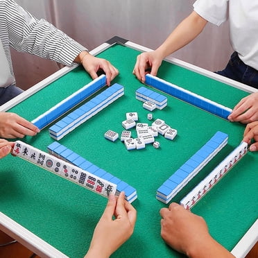 Mini Mahjong Set - 149 Piece Travel Chinese Mah Jong Game With Storage Box, For Families, Kids & Adults