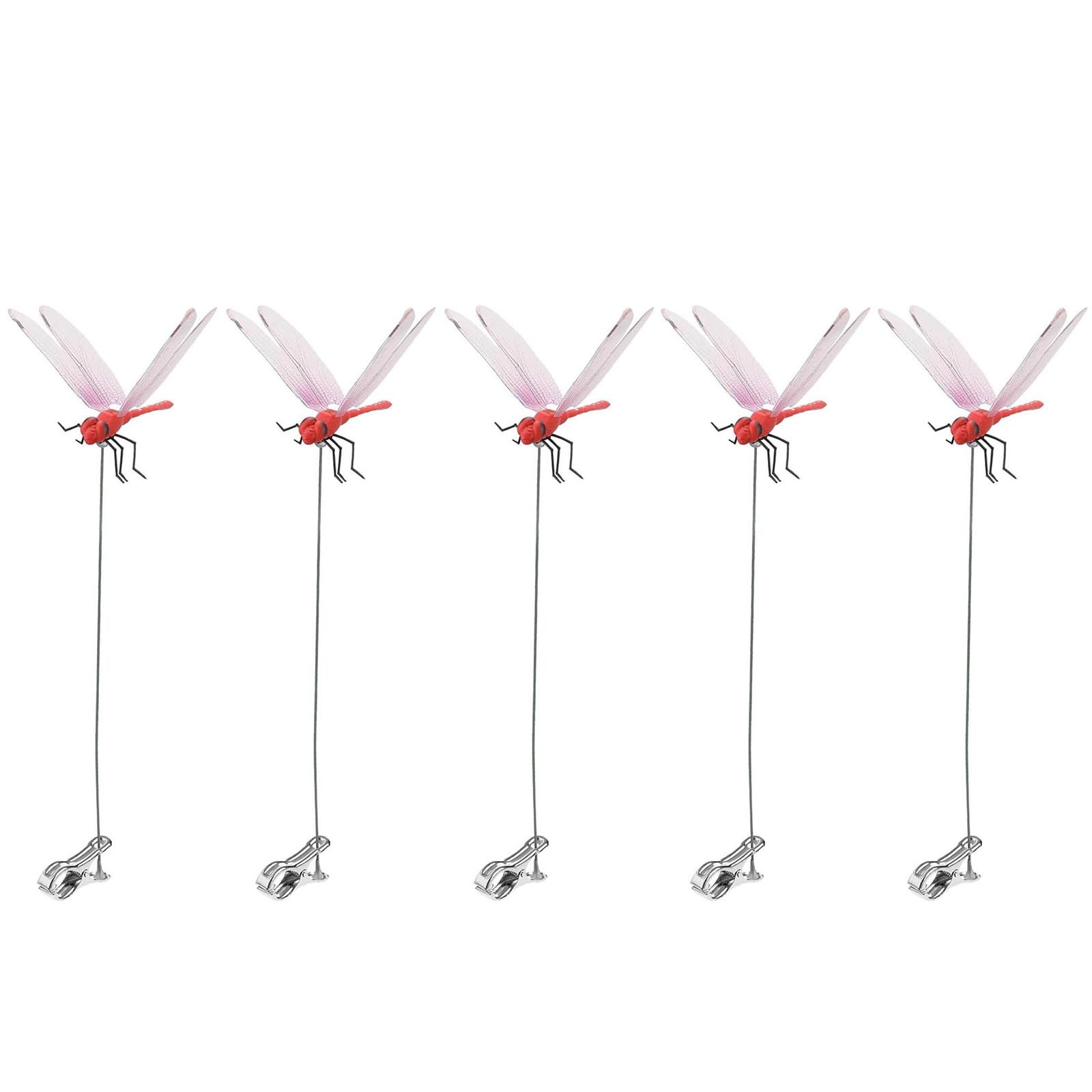 Stiwee christmas home decoration garden decor fake dragonflies clip 3d