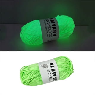 1/5 Pack Glow in The Dark Yarn for Crochet - 55 Yards Fluorescent Luminous  Scrubby Thread Knitting Glowing Yarn for Crocheting - Sewing Supplies for  Knitting DIY Crafts 