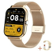 Stiwee Watches for Men Multi-Function Bluetooth Talk Casual Smart Watch for Women Men 1.7inch Full-Touch-Screen Metal Case Call Reminder Sleep Monitoring