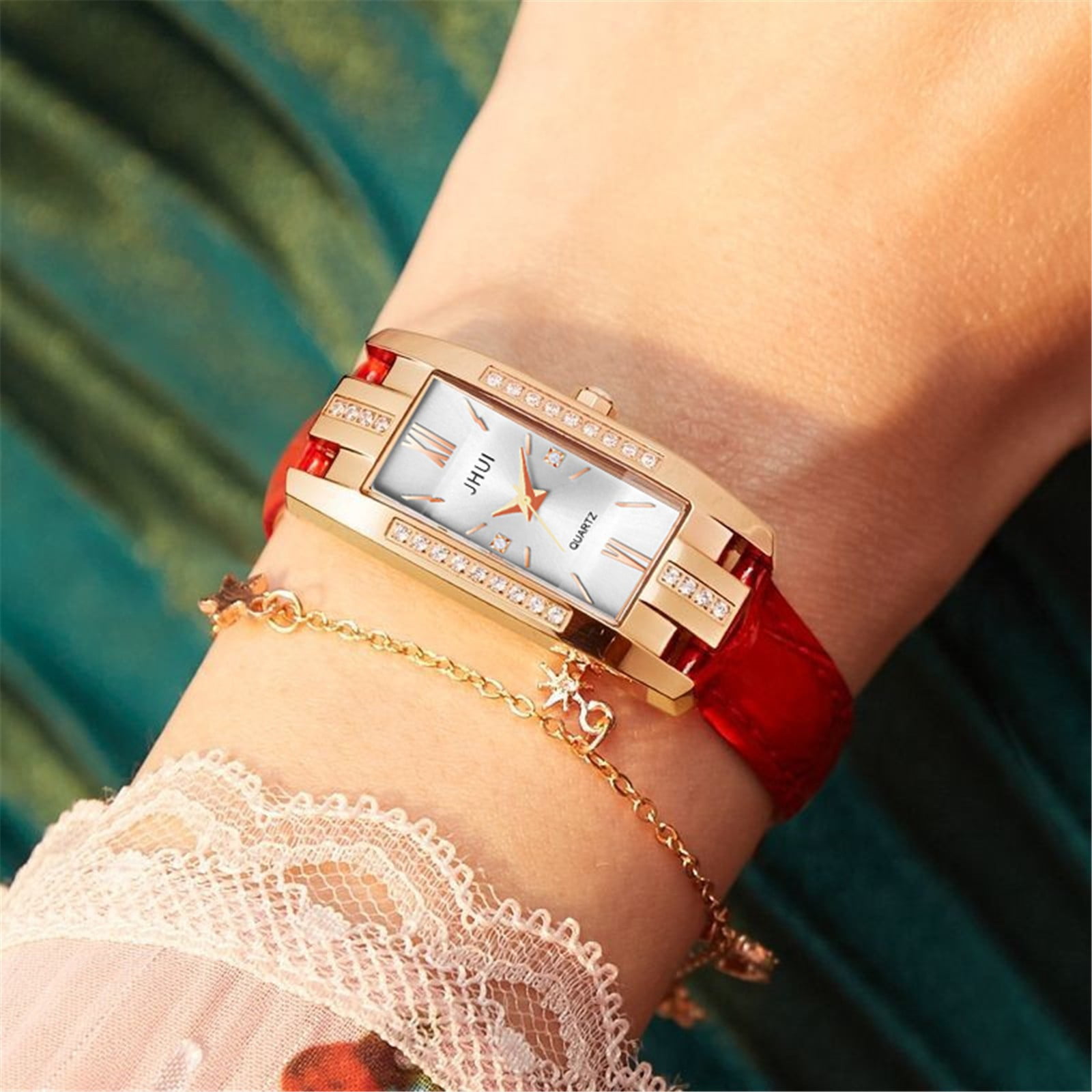 Stiwee Women Watches On Sale Clearance Women Casual Quartz Leather Band