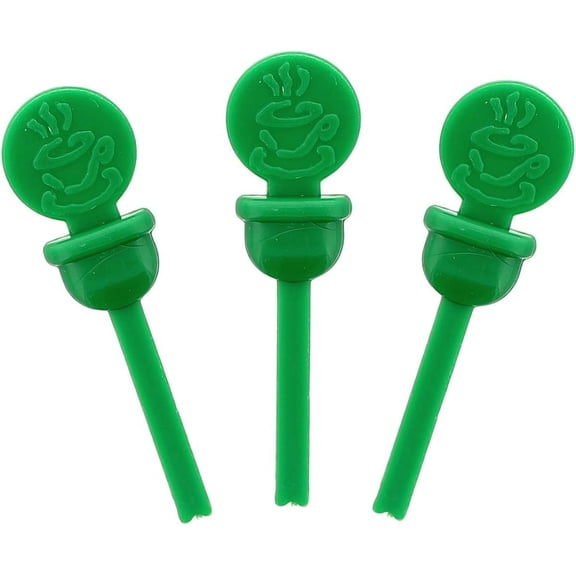 StixToGo Beverage Plugs - Leak Prevention Coffee Accessory for Hot Drinks, Disposable Coffee Stoppers, Fits Standard Lids - Green, 2", Pack of 2000