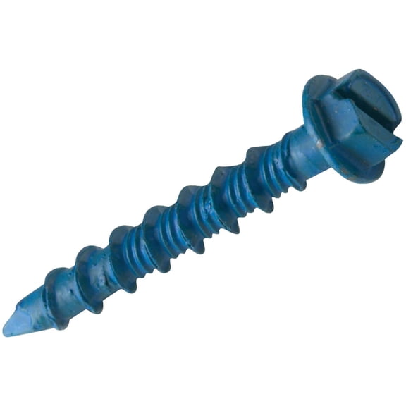 Stkertools Tapcon Hex Head Screw - Reversible, Universal Fit - 8 Pack, 3/16 x 1-1/4 In
