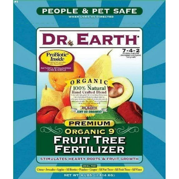 Stkertools Organic 9 Fruit Tree Fertilizer - Natural Granules - 4 lbs