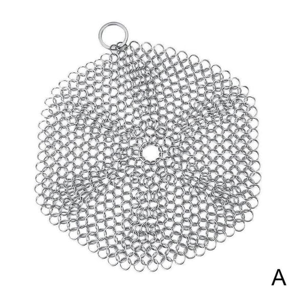Stl Cast Iron Cleaner Chain Mail Scrubber Cookware Tool Kitchen X4P0Z9 2024 Z0H6