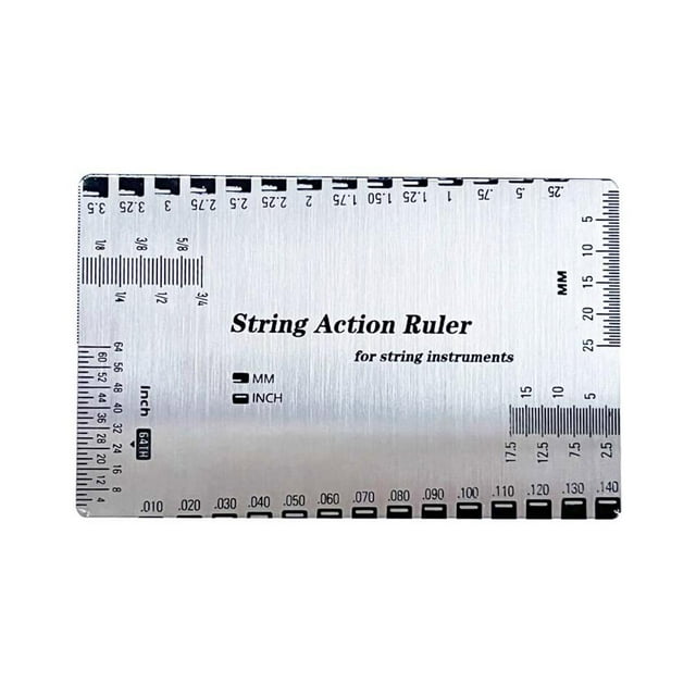 Stl String Action Gauge Ruler Guide Setup Measuring Luthier for Guitar ...