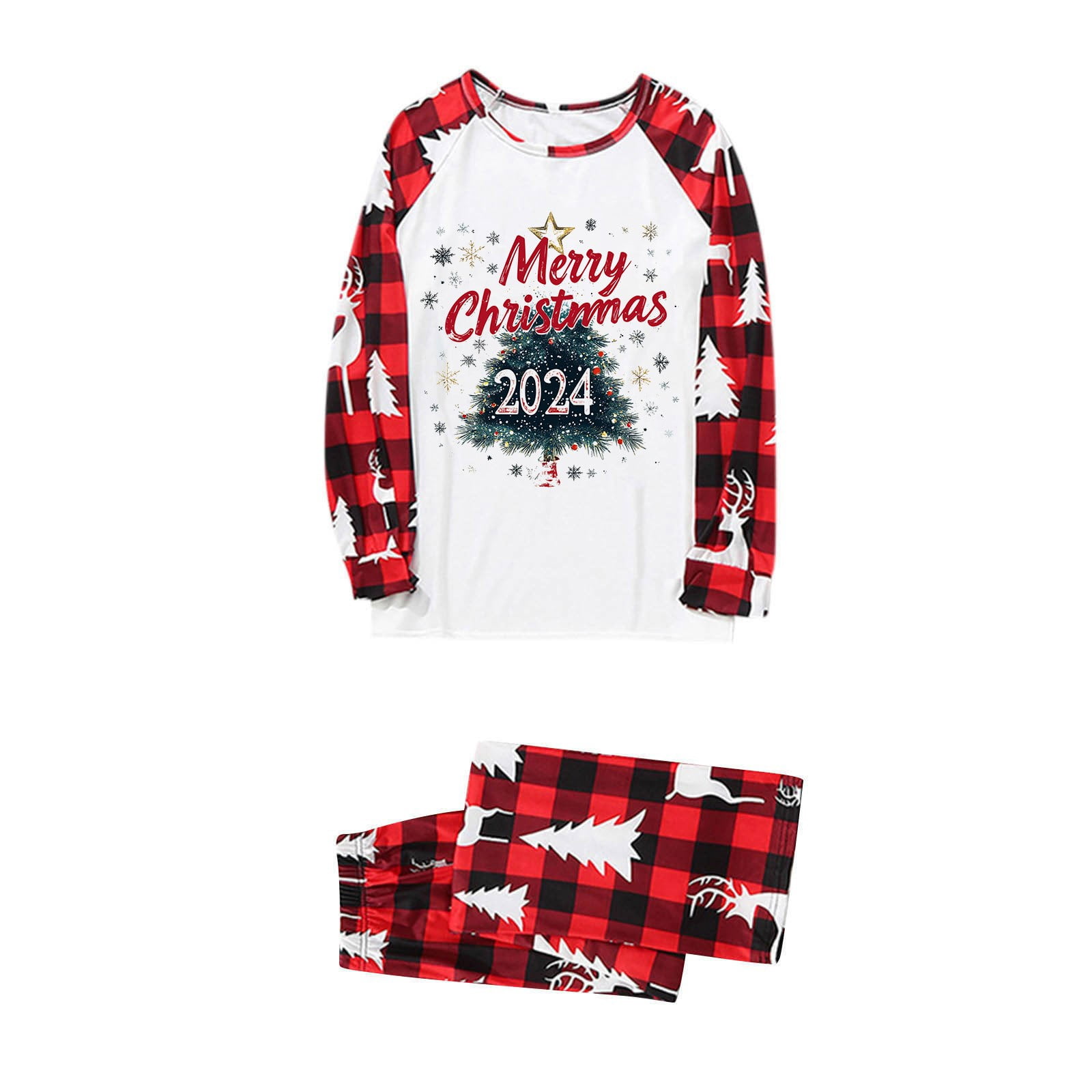 StlshzGo Family Christmas Outfits Casual Boys Girls Matching Sets Wine