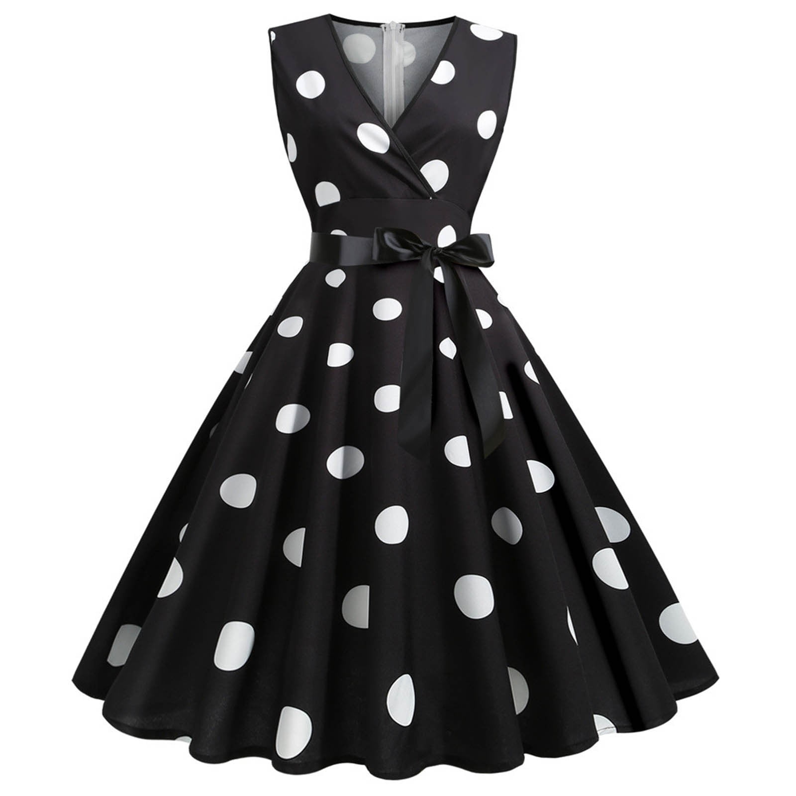 StlshzGo Vintage Dress for Women 1950s Fashion Swing A-Line Dresses ...