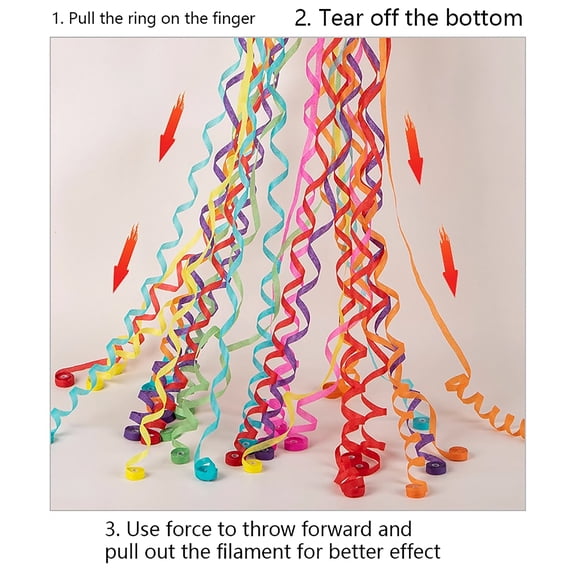 StlyGar 1 PCS Hand Throw Colorful Streamers Ribbon Props Hand Ribbons, for Celebration Weddings Birthdays And Magics Shows(3.54x2.76in)