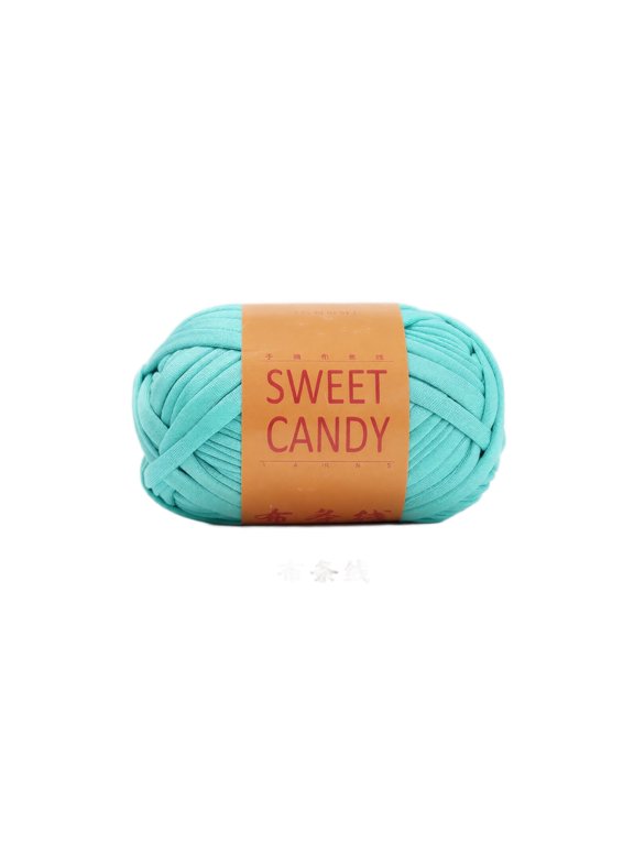 1-Pack Soft T-Shirt Yarn for Crochet and Knitting, Chunky Fabric Yarn for DIY Slippers and Bags