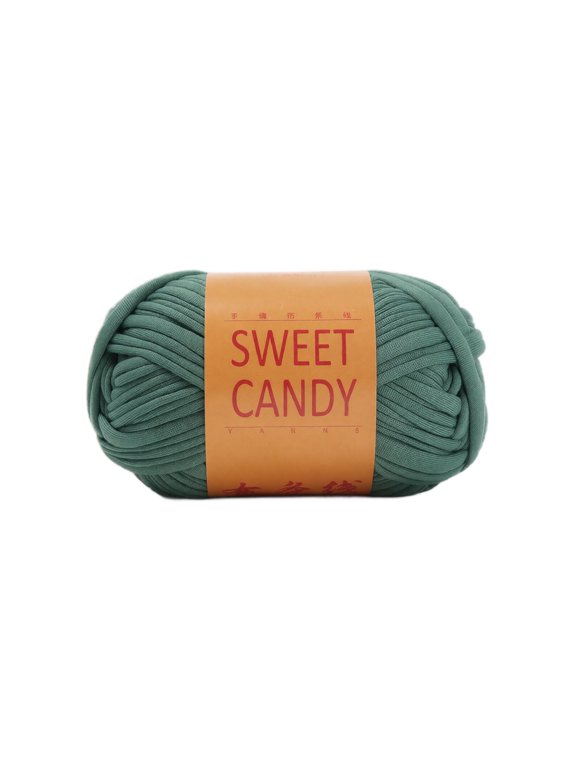 1-Pack Soft T-Shirt Yarn for Crochet and Knitting, Chunky Fabric Yarn for DIY Slippers and Bags