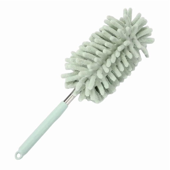 StlyGar 1PCS Car Interior Duster with Extension Pole, 11.8" to 30.5" Retractable Dusters Cleaning Tool, Soft Hand Dusters for Car Window Furniture Office (Khaki)