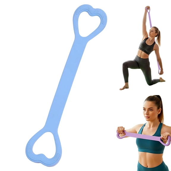 StlyGar 2026 Upgraded Figure 8 Resistance Bands Exercise Bands for Women, Resistance Band with Handles for Working Out, Elastic Ropes for Arm Back Shoulder Training Blue