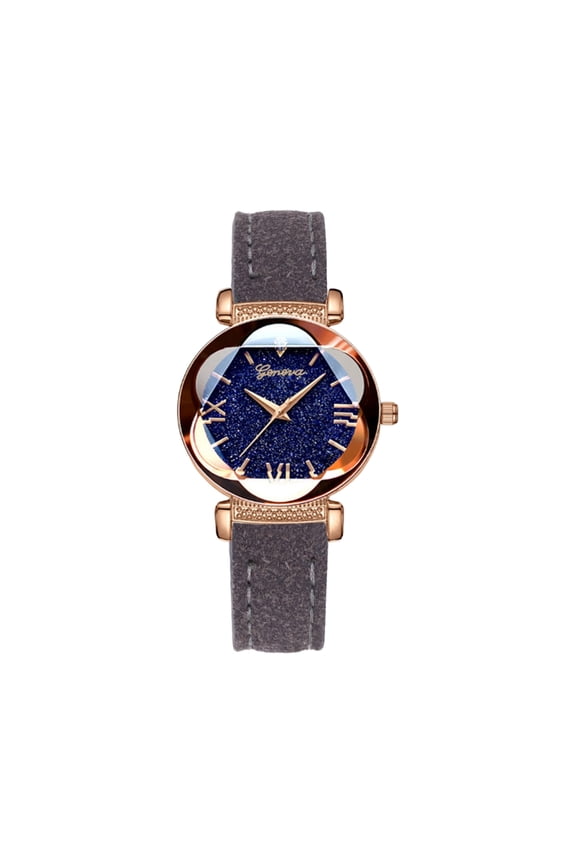 2026 Women's Wrist Watches Analog Quartz Women Watch Easy Reader Starry Sky Watches With Leather Strap G