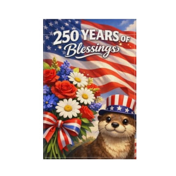 StlyGar 250 Anniversary USA Garden Flag Double Sided 4th of July Patriotic Party Decorations and Supplies for Home