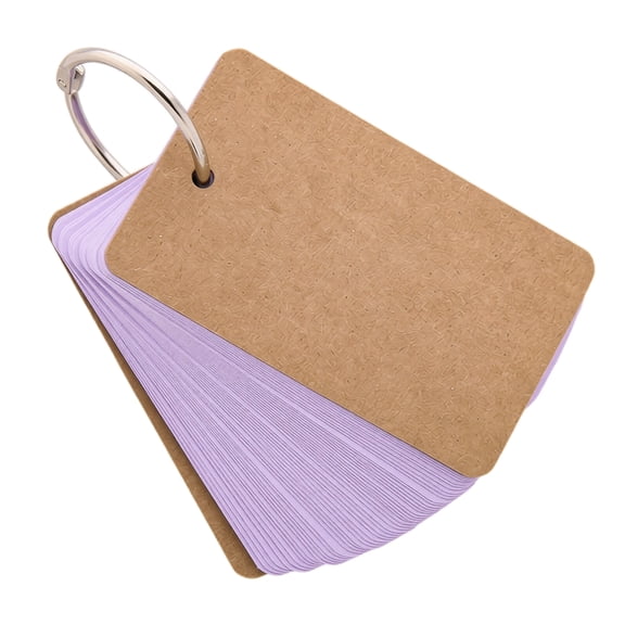 StlyGar 50 Sheets Blank Cards, Brown Vocabulary Cards, Note Cards with , Use for Study, Memorizing Words,,DIY Greeting Cards, Index Cards
