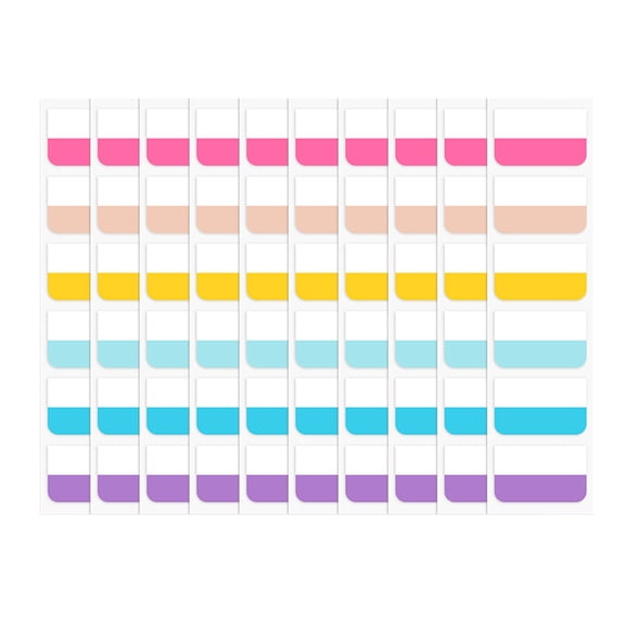 StlyGar 60 Pcs Sticky Index Tabs, Colored Book Sticky Tabs for Notebooks, Repositionable Page File Tabs for Notebooks Books File Classification