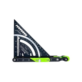 StlyGar 7-Inch Rafter Square: Patented Locking Pivot Arm & Angle Finder | Precision Aluminum Rafter Square with 3 High-Visibility Levels