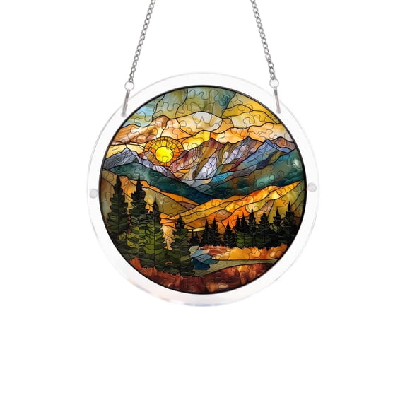 StlyGar Acrylic Jigsaw Puzzle Suncatcher, Stained Glass Suncatcher Puzzle