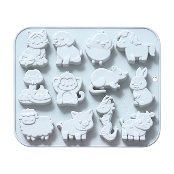 StlyGar Animal Silicone Set, Shapes, 12 Cavity Design