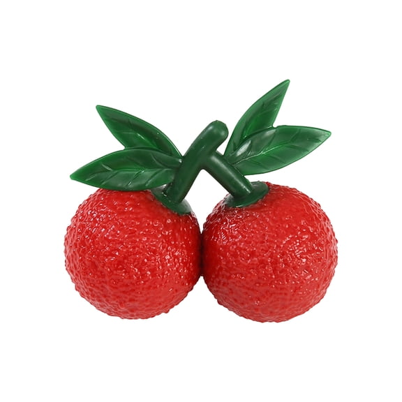 StlyGar Artificial Lychee Model for Home Decoration 4pcs Decorative Fake Fruits Lifelike PVC Imitation Litchi for Photography Props and Restaurant Display