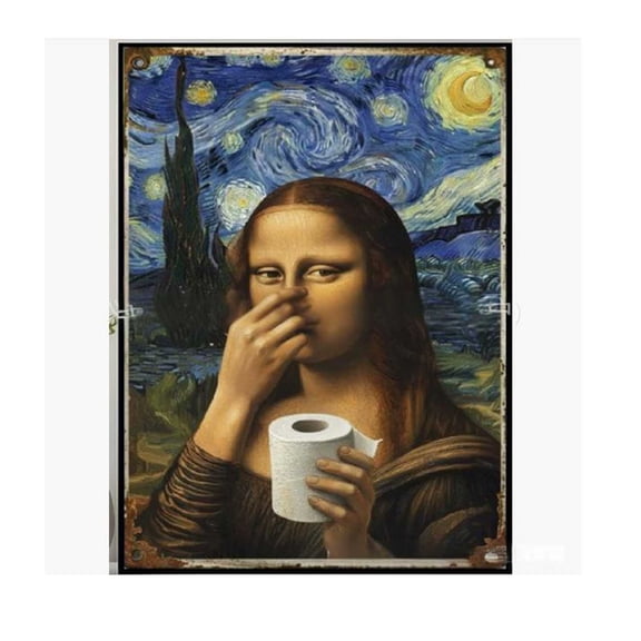 StlyGar Bathroom Wall Decor 7.87in Funny Washroom Pinching Nose Sign Perfect for Home Hotel Office Restroom Adding Personality and Style