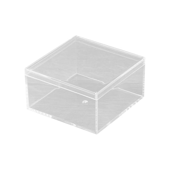 StlyGar Clear Acrylic Storage Boxes – Stackable Display Cubes for Jewelry, Plants & Office Organization