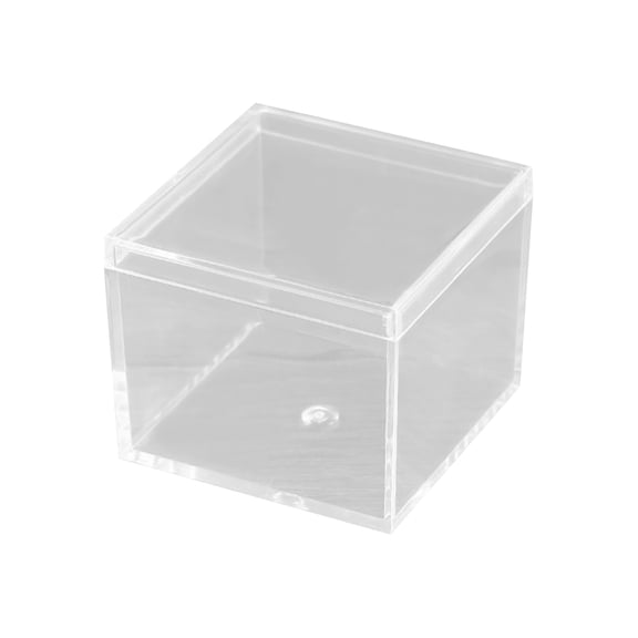 StlyGar Clear Acrylic Storage Boxes – Stackable Display Cubes for Jewelry, Plants & Office Organization