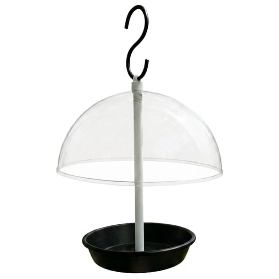 StlyGar Clear Hanging Bird Feeder, Squirrel- Bird Seed Feeder with Large Tray, Outdoor Backyard Bird Watching Feeder