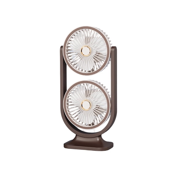 StlyGar Clip on Fan Dual Rechargeable Portable Desk Fan with LED Lights Wall Mounted Ultra Rotatable Removable for Car,Table,Bedroom,Office,,Stroller,Treadmill,Travel Outdoor