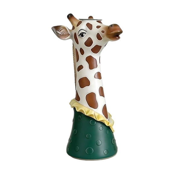 StlyGar Cute Giraffe Vase, Animal Face Vase, Modern Home Decor Vase (No Plants)