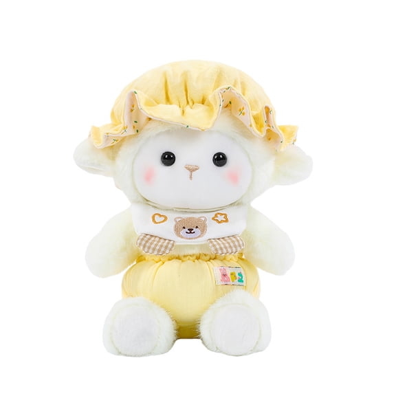StlyGar Cute Lamb Plush Stuffed Animal, 24cm Soft Cuddly Toy for Kids & Home Decor