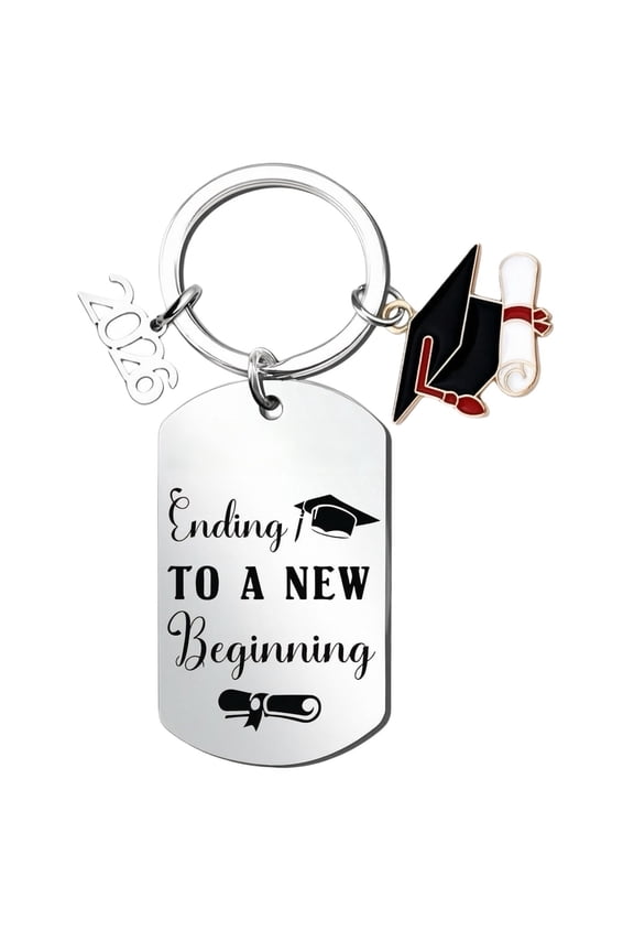Graduation Keychain -Inspirational Keychains Bag Charms for Woman Graduate Keepsake Gift with Mortarboard Cap and Diploma Scroll, Cute Key Chains Gifts for Him, Her