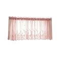 thumbnail image 1 of StlyGar Lace Kitchen Curtains Rod Pocket Short Tier Window for Cafe Bedroom Living Room Decor Soft -Wrinkle Drape 54x24 Inches, 1 of 7