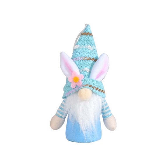 StlyGar Lighted up Easter Bunny Gnomes Ornaments Gnomes Hanging Decoration for Holiday Tree Fireplace Home Indoor Outdoor Decor(1pcs,6.69x3.14in)
