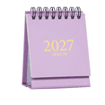 thumbnail image 1 of StlyGar Mini Desk Calendar 2026-2027, January 2026 to July 2027 19-Month Standing Flip Small Desktop Calendar with Twin Wire Binding & Stickers for Home Office & School, 1 of 6